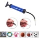 thumbnail image 5 of Bomba de aire portátil, kit de inflado de balones con aguja, boquilla y manguera de extensión para fútbol, baloncesto, voleibol, waterpolo, rugby, deportes de ejercicio, pelotas, globos, natación, inf, 5 of 6