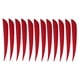 thumbnail image 5 of 12 piezas de 5 pulgadas Fletching Flecha plumas de tiro con arco pavo plumas rojas, 5 of 5