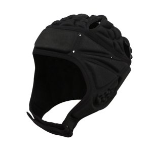 Ioensy - Sombrero De Fútbol Protector De Cabeza Hockey Adulto Juventud Rugby Casco Negro