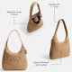 thumbnail image 4 of Bolso de Hombro Coach Brooklyn de Paja Natural 40 cm, 4 of 7