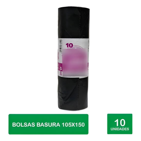 Bolsa De Basura Trabajo Pesado - 105x150 - 10 Uds.