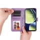 thumbnail image 4 of Funda tipo cartera FOXDOCK para OnePlus Nord N30 , diseño girasol en relieve, cuero PU, cierre magnético, soporte y tarjetero, 4 of 5