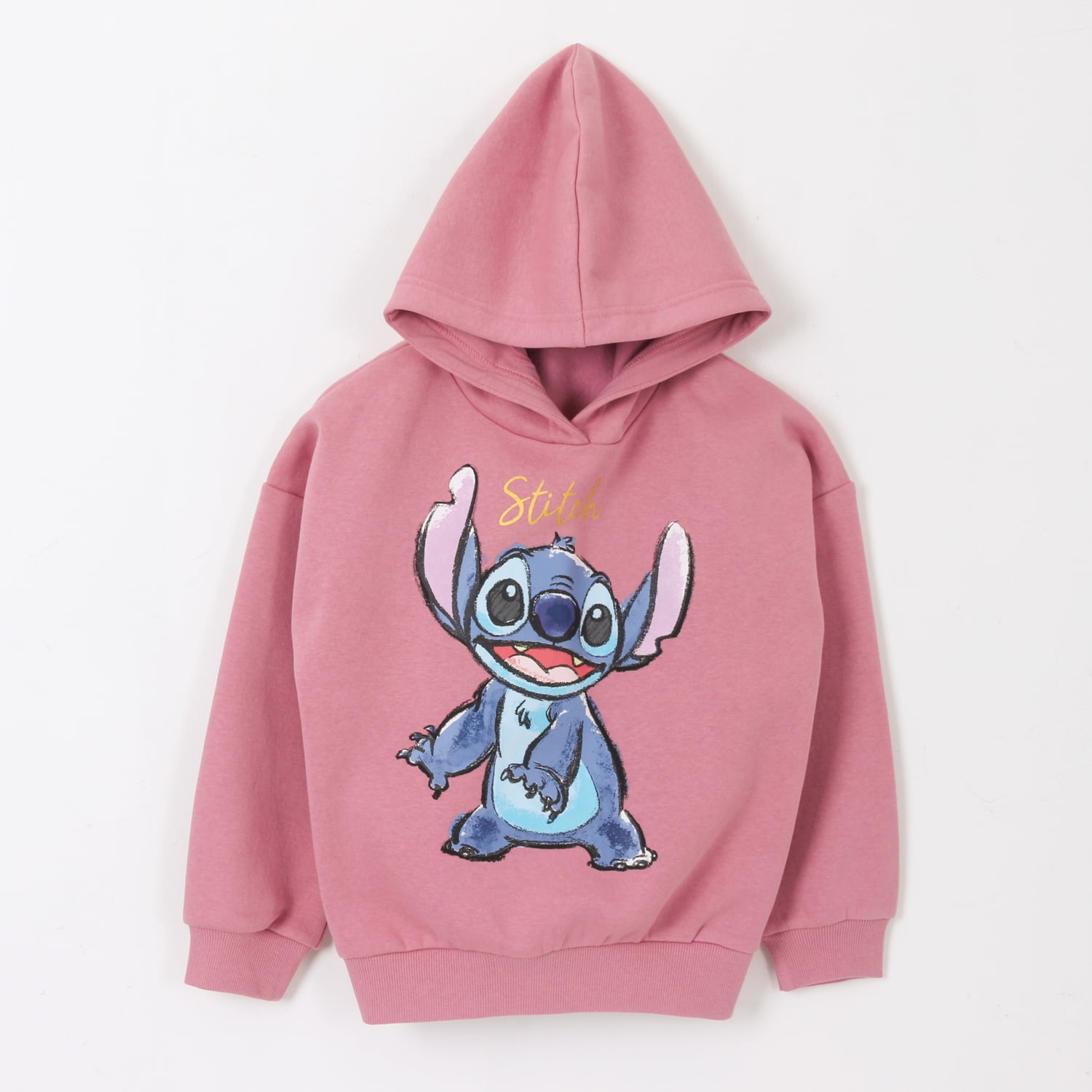 Polerón Niña Hoodie Personaje Lilo & Stitch Rosado Disney