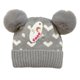 thumbnail image 2 of Gorro Invierno Infantil De Lana Diseño Corazones Unisex, 2 of 3