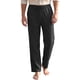 thumbnail image 1 of INSPIRE CHIC Pantalones de Lino Transpirables con Cordón de Ajuste Relajado y Textura a Rayas para Hombre, Talla XL, Negro, 1 of 5