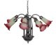 thumbnail image 2 of Candelabro Meyda 24" Verde Mar y Rojo Arándano, 7 luces, estilo Lirio de Estanque, 2 of 6