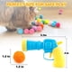thumbnail image 4 of Pistola lanzadora de bolas para gatos MeoHui, 31 unidades con 30 bolas de peluche, 4 of 7