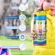 thumbnail image 5 of Wonderoos Botella de Agua con Tapa Pop Top de Un Toque, Acero Inoxidable, a Prueba de Fugas, para Deportes, Botella Infantil azul 12 oz, 5 of 6