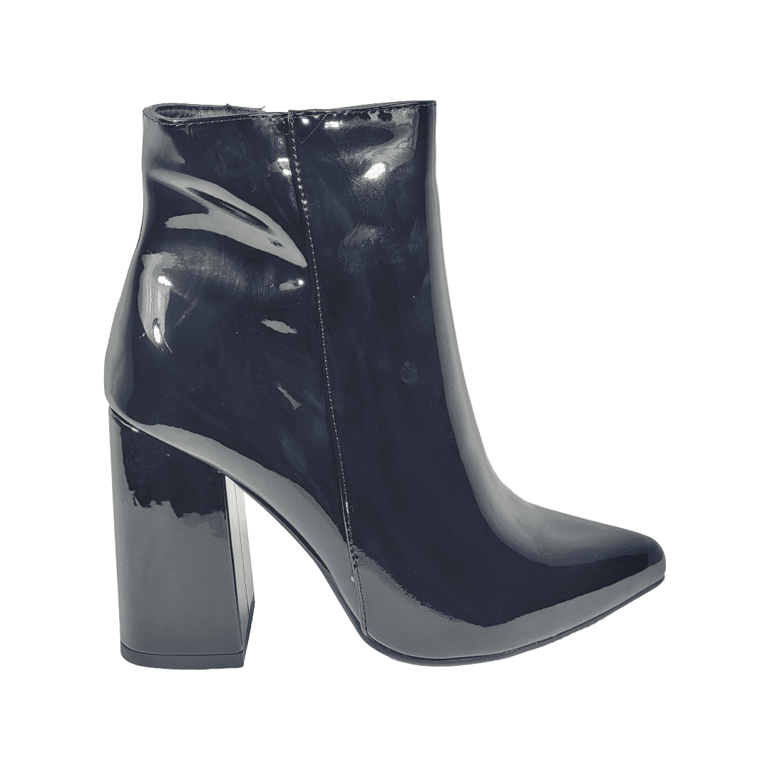 Botines Md Negro Charol Mujer 5y13-1a - Talla 38