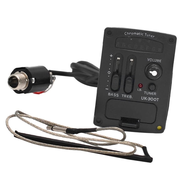 Uk-300t preamplificador piezoeléctrico de 2 bandas para ukulele para accesorio de ukelele 53 cm