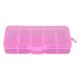 thumbnail image 2 of Caja De Almacenamiento Extraíble De Joyería De Plástico De Rejilla 10 Perlas Contenedor De Pendientes Rosa, 2 of 5