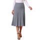 thumbnail image 1 of INSPIRE CHIC Falda Plisada de Mujer Cintura Alta Elástica Línea A Tejido de Punto Acanalado Falda Midi Suéter Conjunto de Otoño Invierno S Gris Claro, 1 of 6