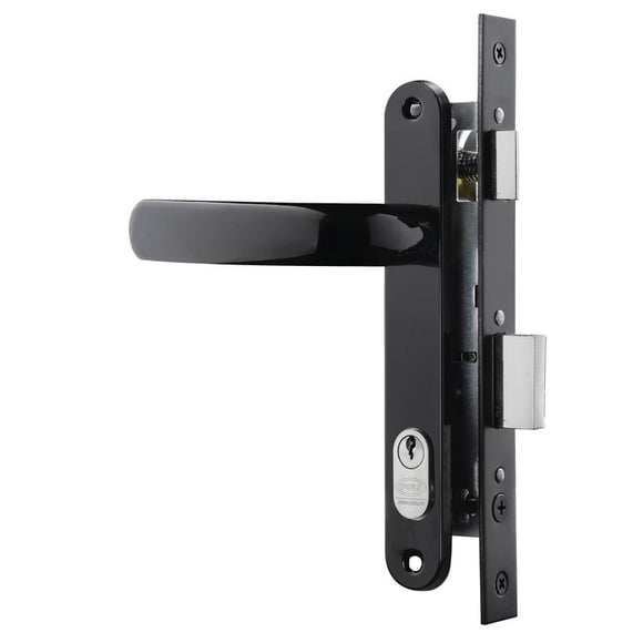 Cerradura POLI Puerta Abatir Negro
