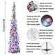 thumbnail image 2 of Árbol de Navidad Orgrimmar de 1,5 m con 100 luces LED multicolor, 2 of 7