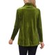 thumbnail image 3 of INSPIRE CHIC Blusa de Cuello Alto de Terciopelo para Mujer, Camisa de Manga Larga para el Trabajo, Básica, Suelta, Elegante y Casual, Túnica de Velour, Talla S, Verde Militar, 3 of 6