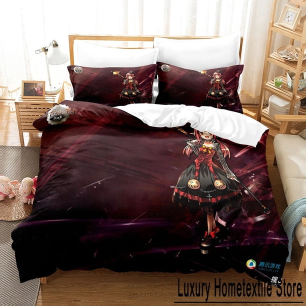 01 Game Dunge on Fighter Female Magician Bedding Set Bed Set Children's Bedroom Duvet Set Dunge on Fighter 1 Bed Sheets