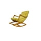 thumbnail image 3 of Silla Mecedora Con Apoya Brazo Felpa Ocre, 3 of 3