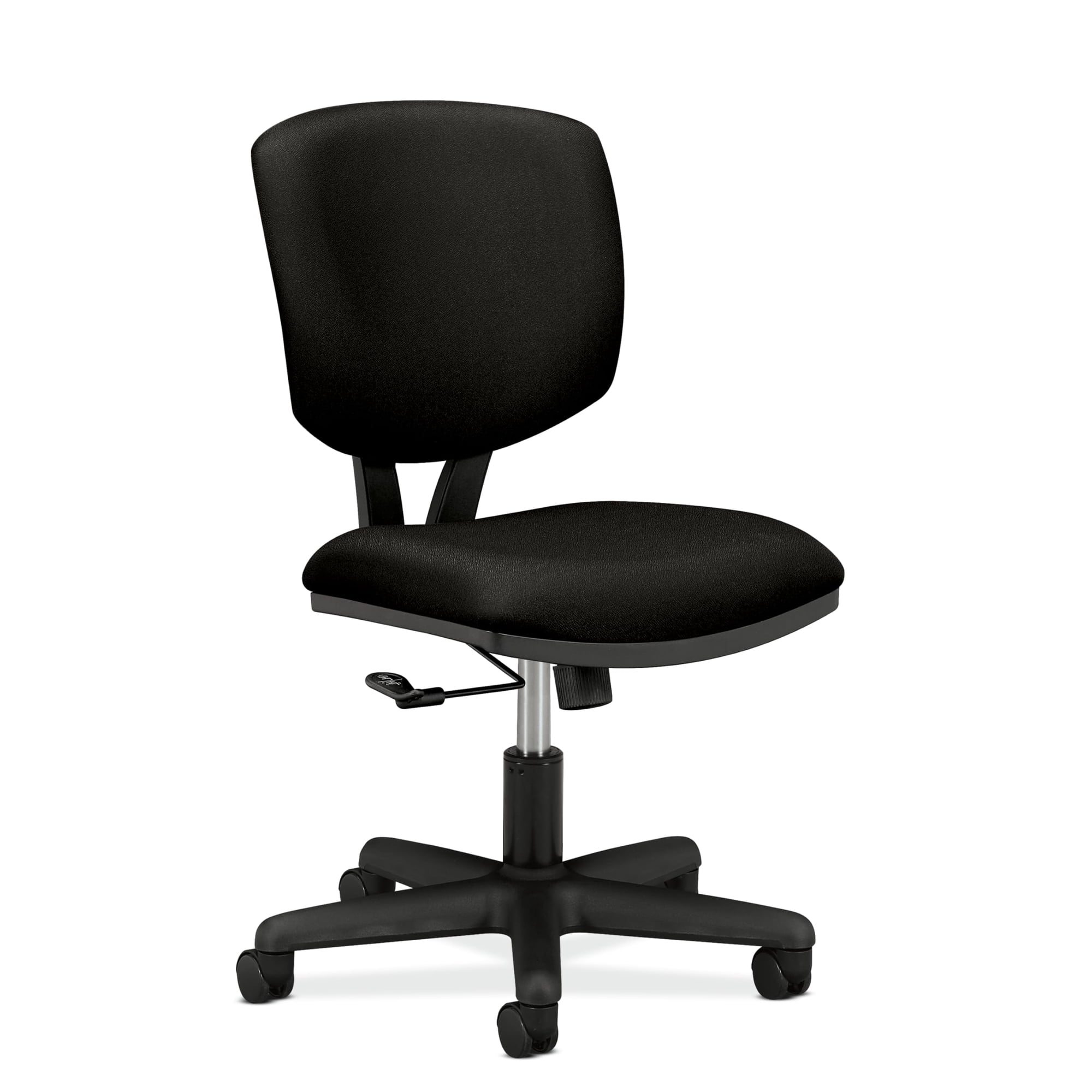 Silla De Oficina Hon Volt Sin Brazos, Ergonómica, De Tela Negra