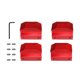 thumbnail image 3 of 4 Almohadillas De Elevación Para Gato, Duraderas, Premium, Color Rojo Para Chevrolet Camaro, La Sexta Generación, 3 of 5