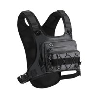 Magideal - Riñonera De Pecho Para Actividades Al Aire Libre, Tipo Chaleco Para Correr, Bolsa Transpirable, Chaleco De Nailon Para Mochileros, Senderismo, Adultos