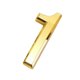 thumbnail image 3 of Número De Puerta Del Hotel De La Casa Autoadhesiva De Plástico Dorado Dígito Numérico Pegajoso 1, 3 of 3