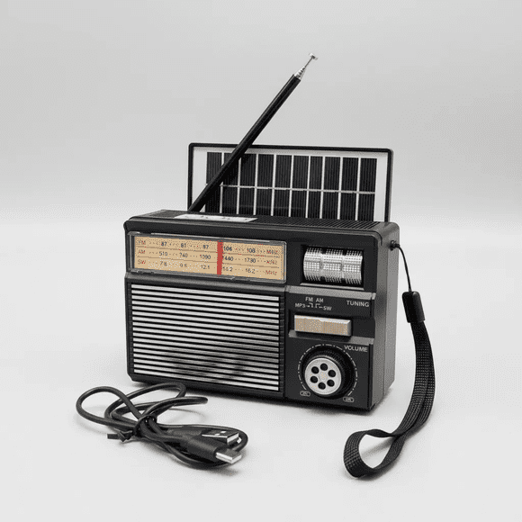 Radio Retro Solar Bluetooth AM/FM Modelo TS-969S Tasbel