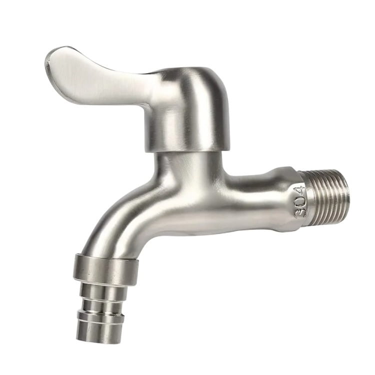 Genérico - Grifo De Acero Inoxidable, Llave De Paso 1/2