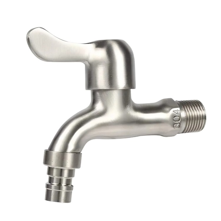 Genérico - Grifo De Acero Inoxidable, Llave De Paso 1/2