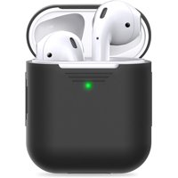 Genérico - Carcasa Funda Silicona Para Airpods 1 / 2 Negro