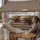 thumbnail image 5 of Toldo Malla Sombra Rectangular 4x3 m Café con Protección UV y Arandelas, 5 of 5