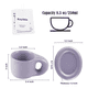thumbnail image 2 of Set taza y plato cerámico con asa grande para koythi... Café, 2 of 3
