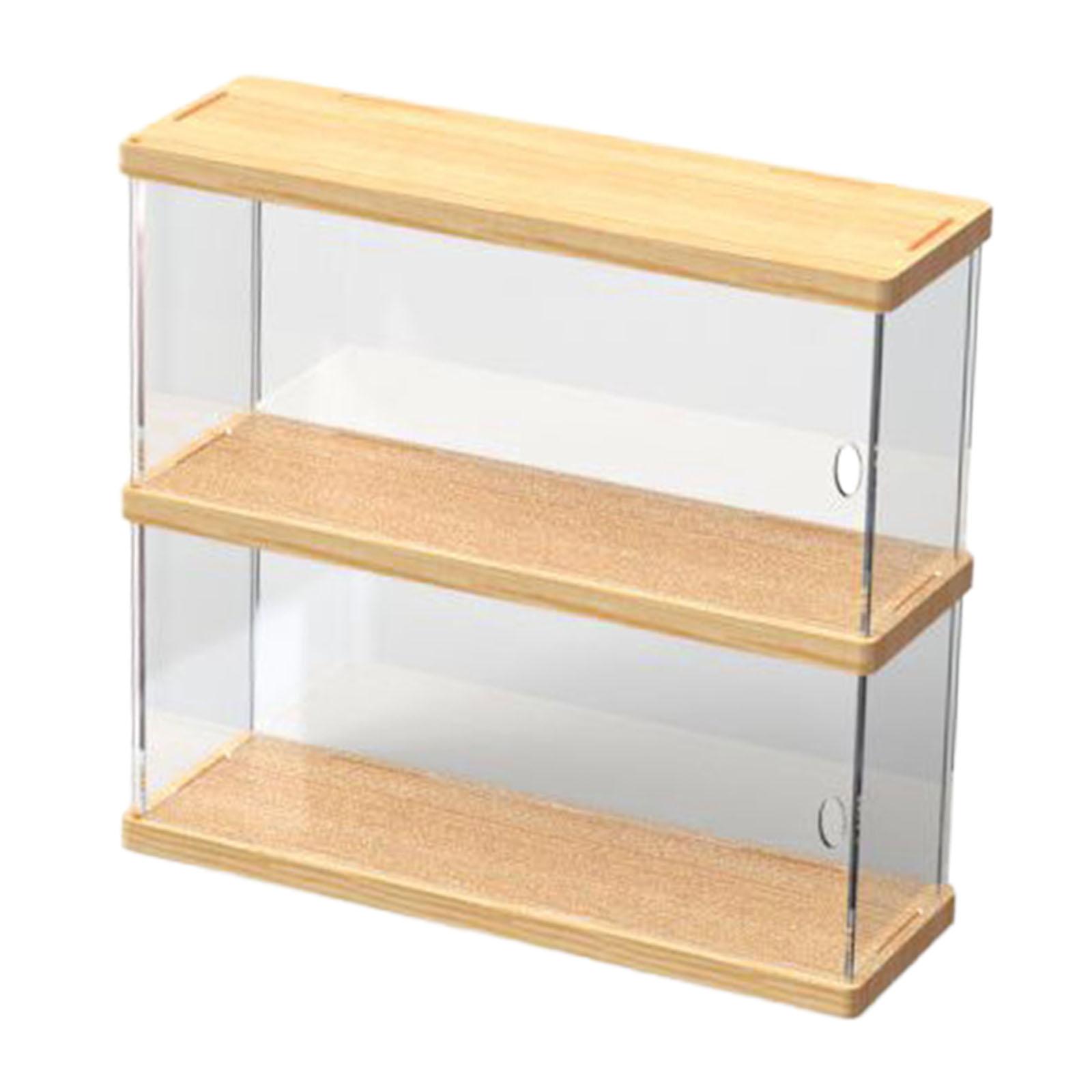 Bothyi - Vitrina De Acrílico Transparente Para Muñecas Coleccionables, Vitrina De Figuras De Acción, 2 Capas, 30Cm