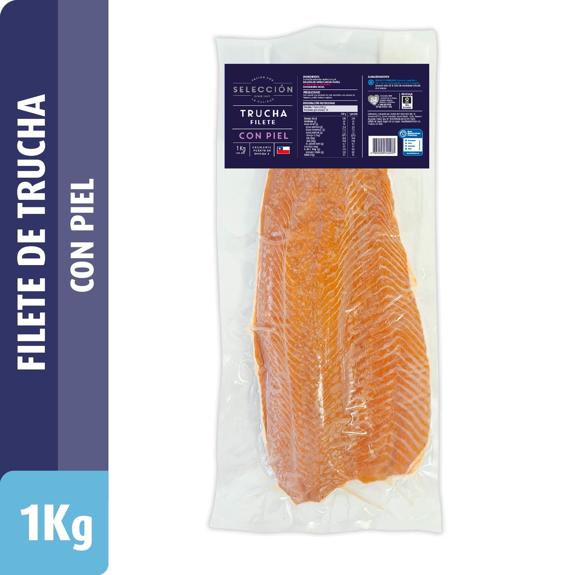 Trucha Filete 1 kg Selección