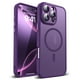 thumbnail image 1 of Funda de teléfono YEMORAN compatible con iPhone 16 Pro Max, color morado, 1 of 3