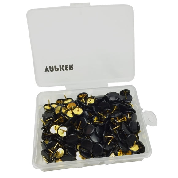 Chinchetas VAPKER 200 PCS Cabeza Redonda Negra