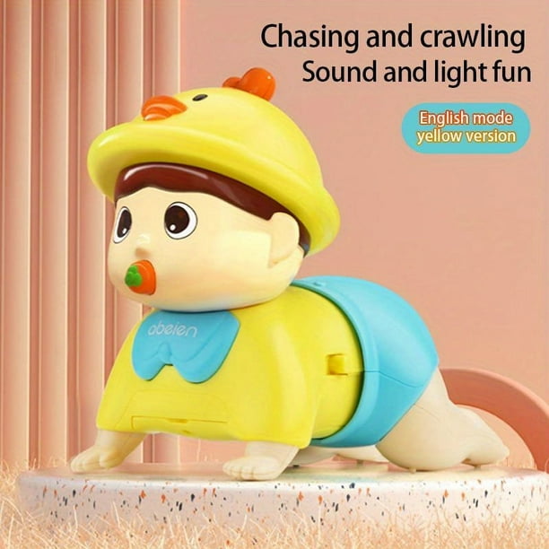 Baby Toys 0-1 Years Old Learning Crawling, Guidance Raising Head Practice Training, Baby And Child Educational Early Education Electric, Music Lighting Electric Crawling, Birthday Gift