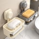 thumbnail image 2 of Soporte De Jabón De Taza De Succión 2 Paquetes Plato De Jabón De Barra De Succión De Plástico Para Ducha Montado En La Pared Sin Taladro Baño Bañera Fregadero De Cocina Extraíble Acces, 2 of 3