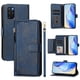 thumbnail image 2 of Funda Billetera Cremallera para Samsung Galaxy S20 Plus 5G con Porta Tarjetas, Soporte y Correa Azul, 2 of 5