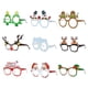 thumbnail image 2 of 9x Adornos De Gafas De Muñeco De Nieve De Papá Noel, Gafas Divertidas Creativas, Marco De Gafas De Navidad, 2 of 5