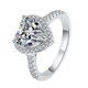 thumbnail image 1 of Anillos de Compromiso de Moissanita 1-2 Uds Color D Corte Corazón VVS1 Anillos de Diamante de Plata Esterlina S925 Moissanita Anillos de Aniversario Boda Promesa para Mujer con Certificado, 1 of 9