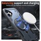 thumbnail image 2 of Para Apple iPhone 16 Plus Funda con Soporte de Anillo O Magnético Invisible, Funda de Teléfono a Prueba de Golpes, Azul, para iPhone 16 Plus, 2 of 6