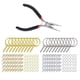 thumbnail image 5 of 221x Llaveros Divididos DIY Con Juego De Cadena Para Accesorios De Llavero Oro Plata, 5 of 5