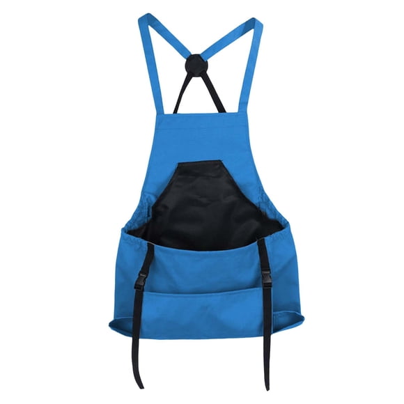 Delantal De Cosecha Con Bolsa Grande Delantal De Jardín Para Jardinería Cosecha Deshierbe Azul