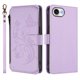 thumbnail image 2 of Funda Cartera Mariposa para [iPhone 17e/iPhone 16e] con Soporte y Cremallera Morado claro, 2 of 6