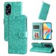 thumbnail image 1 of Funda tipo cartera FOXDOCK para OPPO A98 , diseño girasol en relieve, cuero PU, cierre magnético, soporte y tarjetero, 1 of 5