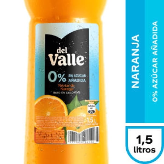 Néctar De Naranja 0% Azúcar Añadida Botella 1,5 L Andina del Valle