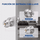 thumbnail image 3 of Cerradura Puerta Principal Acero Inoxidable Circular Plata, 3 of 7