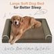 thumbnail image 2 of Cama ortopédica grande para perros NANUYA XL con funda impermeable y respaldo, 2 of 7