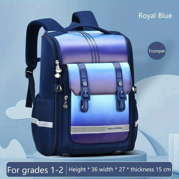 Primary School Backpack For Boys Girls Nylon Waterproof And Wear-resistant Backpack, Suitable For Children In Grade 1-4, Large Capacity Backpack