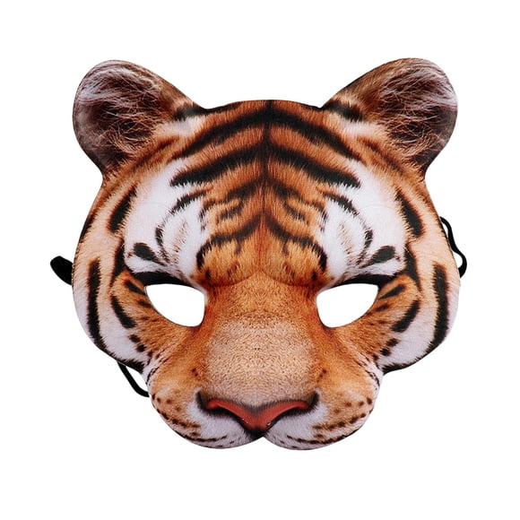 Zoo Animal Mask Medias Máscaras Accesorio Halloween Adulto Disfraz Amarillo
